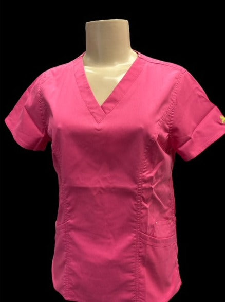 VIVI ROSE/PINK SCRUB TOP